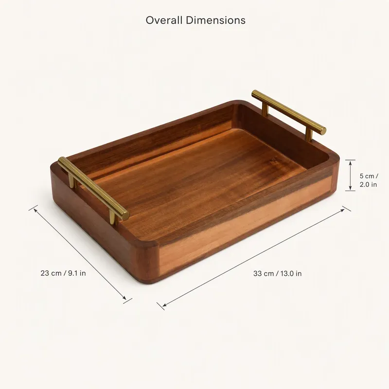 Dried Fruit - Modern Commercial Wooden Bamboo Tray Irregular