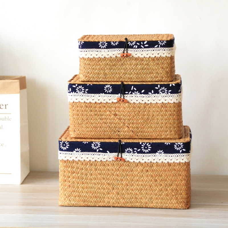 Seaweed Woven Box Grass Basket - đánh giá và giá Seaweed Snack
