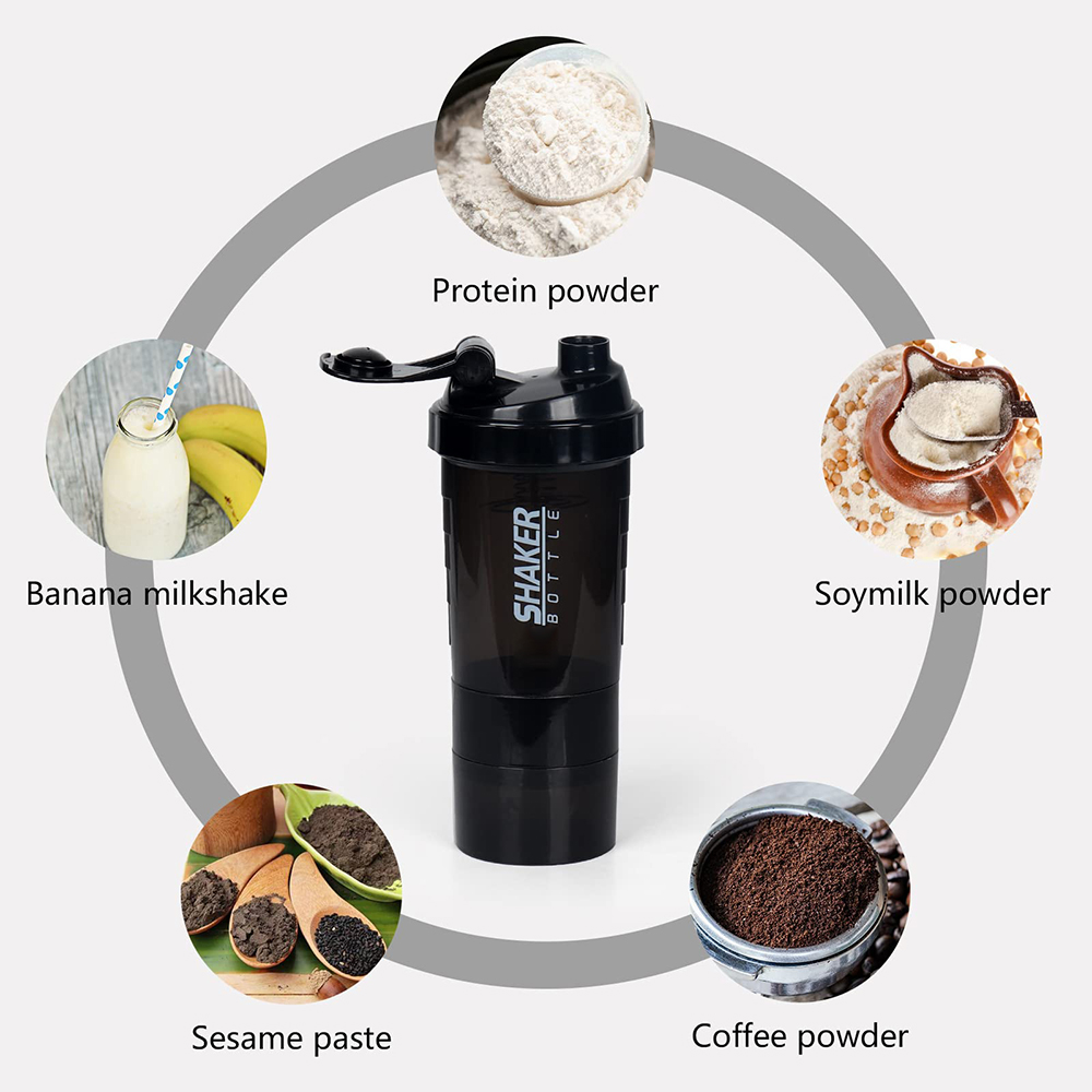 3 lớp Shaker protein Chai Bột  - đánh giá và giá Protein Bar