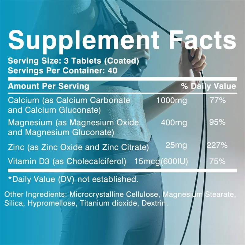 Calcium Magnesium Zinc Vitamin - đánh giá và giá Protein Bar