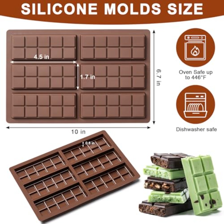Chocolate Bar Mold Non-Stick C - đánh giá và giá Chocolate Snack